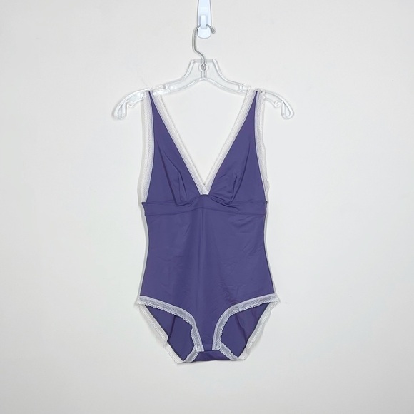 Victorias Secret Purple Bodysuit V Neck - Picture 1 of 5